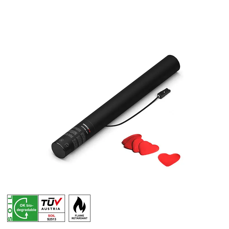 MAGICFX - Electric Confetti Shot 50 cm - Hearts Red